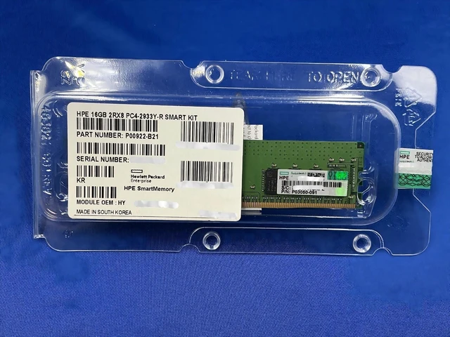 Alt view image 2 of 6 - F/S P03050-091 HPE 16GB 2Rx8 PC4-2933Y Smart Memory P00922-B21 P06188-001