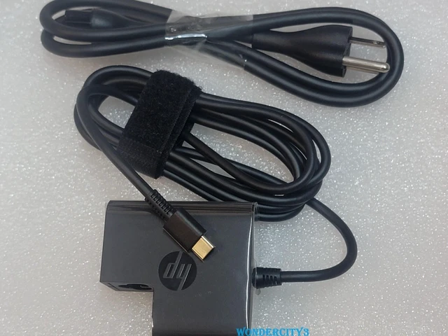 Alt view image 5 of 6 - 860066-003- Genuine HP 45W USB-C AC Adapter TPN- DA07 ADP-45VE BA 860210-850