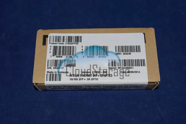 Alt view image 2 of 2 - F/S E10GSFPSR Intel 10G Ethernet SFP+ SR Optic for X520-DA2/SR2