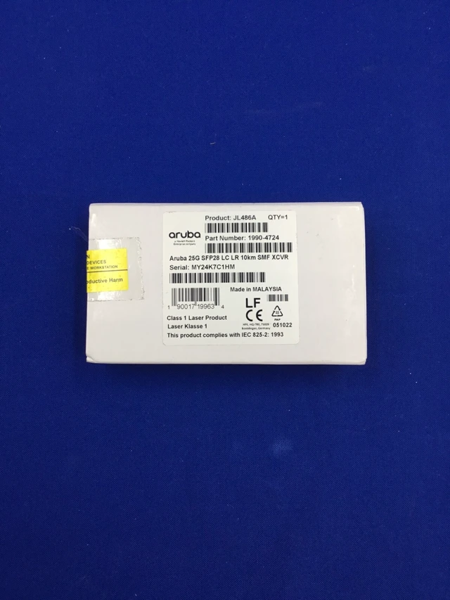 Alt view image 2 of 2 - HPE JL486A Aruba 25G SFP28 LC LR 10KM SMF Transceiver JL486-61001