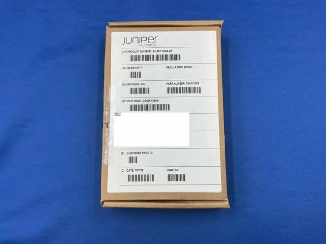Main image of EX-SFP-10GE-LR Juniper 740-021309 10G 1310nm 10km transceiver