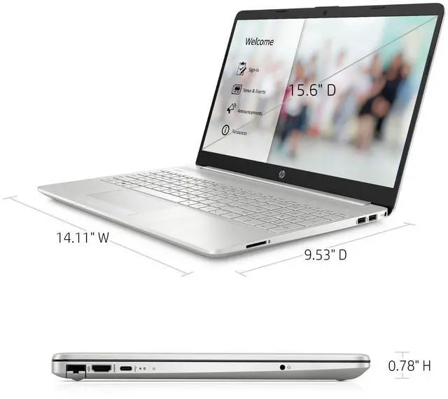 Alt view image 5 of 7 - HP Laptop Computer 15.6 Touch Intel i5 12GB RAM 256GB SSD 1TB HDD Office Backlit