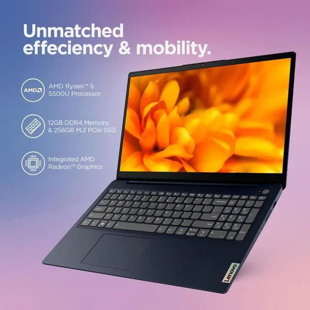 Alt view image 3 of 7 - Lenovo IdeaPad Laptop 15.6" Touch AMD Ryzen 5, 12GB RAM 256GB SSD Office Backlit