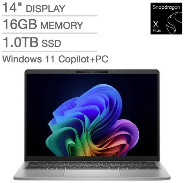 Main image of Dell 14 5441 14" WUXGA Snapdragon X Plus 16GB 1TB SSD W11H Copilot+PC