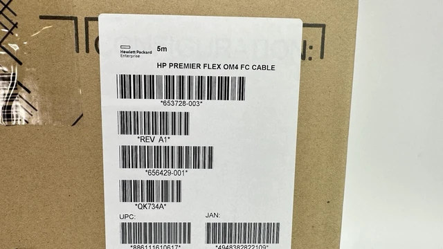 Alt view image 3 of 6 - HPE QK734A HP Premier Flex LC/LC OM4 FC 15Ft 5M Cable 653728-003 656429-001 MM
