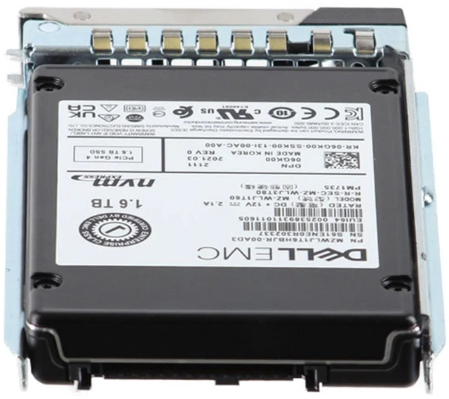 Alt view image 4 of 5 - 6GK00-CP1 Dell 1.6TB Enterprise NVMe Gen4 MU TLC 2.5 SSD PM1735 CPO