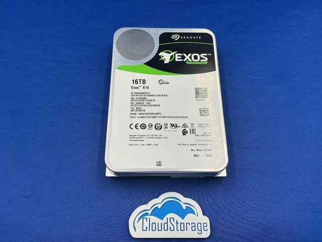 Main image of (NOT FOR HOME PC!) ST16000NM007G Seagate Exos X16 16TB 3.5 7.2K RPM SAS 12Gb/s 256MB HDD pull