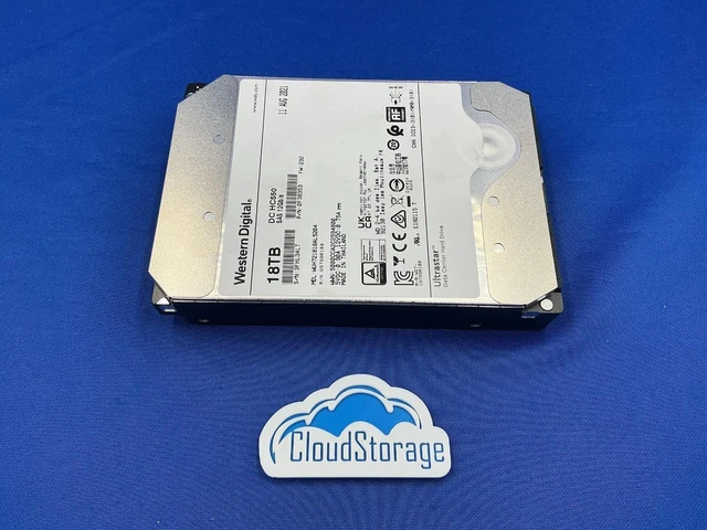Alt view image 4 of 6 - (NOT FOR HOME PC!) WUH721818AL5204 WD Ultrastar DC HC550 18TB SAS 12Gb/s 512MB 3.5in HDD Pull