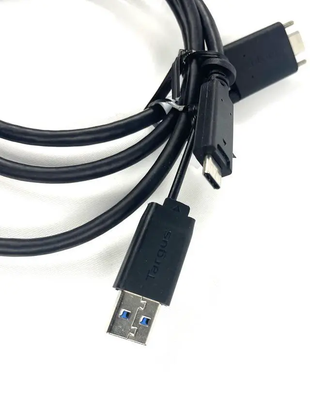 Alt view image 2 of 3 - Targus USB-A to USB-C Tether with 1m USB-C M-M Cable with screw-in ACC1133GLX