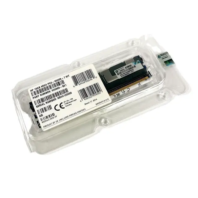 Alt view image 2 of 4 - (NOT FOR HOME PC!) HP 16GB DDR3-1066 PC3-8500R ECC Registered 4Rx4 Server RAM 500666-B21 500207-071