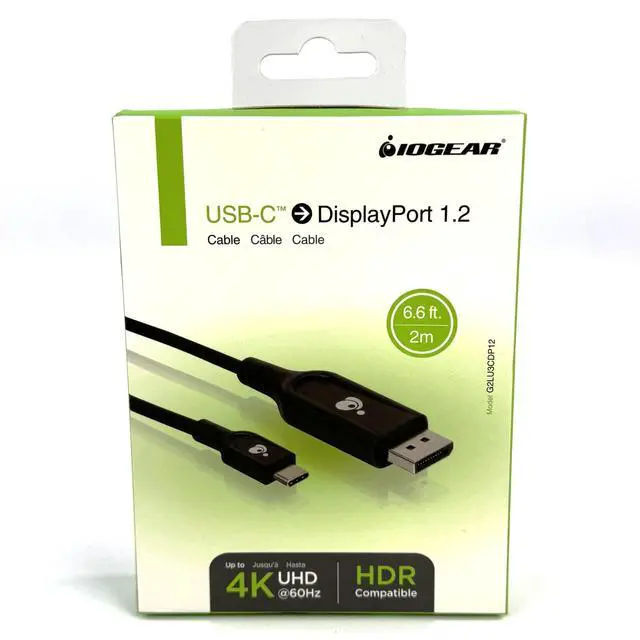 Alt view image 3 of 7 - Lot 5 IOGEAR USB-C Thunderbolt 3 to DisplayPort 1.2 4K HDR 2M G2LU3CDP12