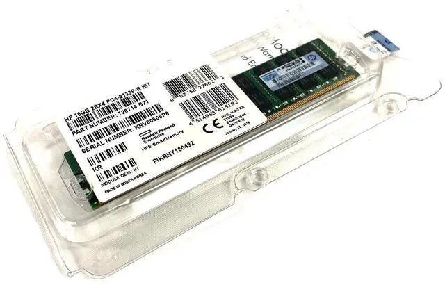 Alt view image 2 of 4 - (NOT FOR HOME PC!) HP 16GB 2Rx4 DDR4 PC4-2133P-R Server ECC RAM Memory Module 726719-B21 752369-081