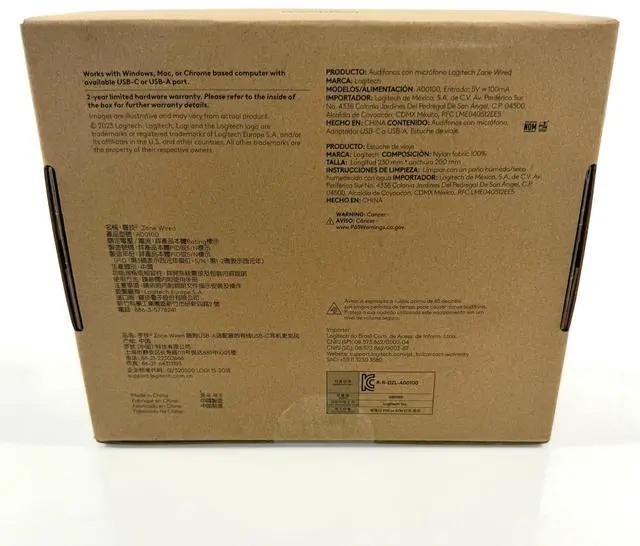 Alt view image 2 of 4 - Logitech Zone Microsoft Teams Noise Cancelling Headset USB-C USB-A 981-000