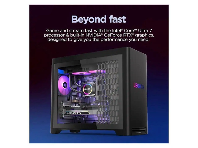 Alt view image 3 of 5 - Lenovo Legion Tower 5i Intel Ultra 7 265F 32GB 1TB SSD RTX 5060 Ti W11H Desktop