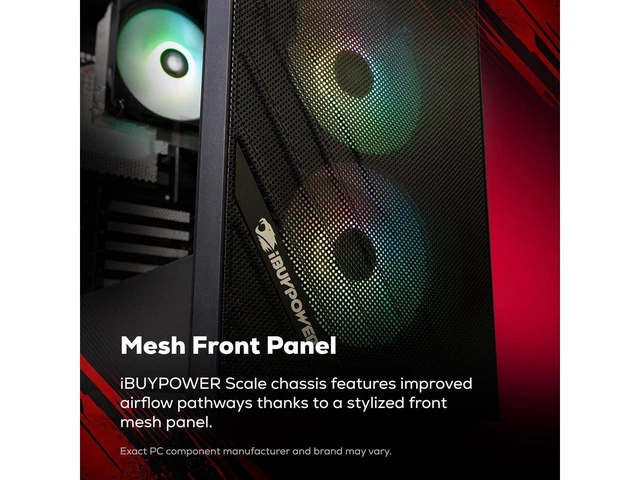 Alt view image 4 of 5 - iBUYPOWER Scale ARGB Intel i5-14400F 16GB 1TB RTX 5060 Ti W11H Gaming Desktop