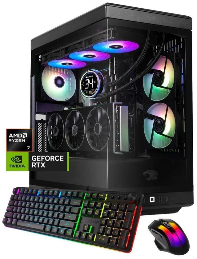 Main image of iBUYPOWER HYTE Y40 Pro RGB AMD Ryzen 7 9800X3D 32GB 1TB RTX 5070 Ti W11H Desktop