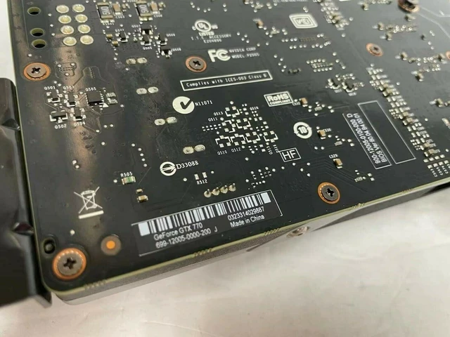 Alt view image 6 of 6 - Dell GeForce GTX 770 Founders Edition 2GB 384-bit GDDR5 PCI Express 3.0 0CRVMW