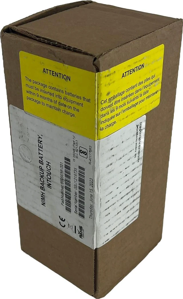 Alt view image 2 of 3 - Kronos InTouch 9000 9100 Time Clock 12 VDC NiMH Backup Battery 8609016-001 (BH)
