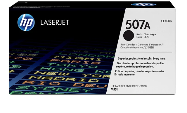 Alt view image 2 of 7 - HP 507A Black Original LaserJet Toner Cartridge, ~5,500 pages, CE400A