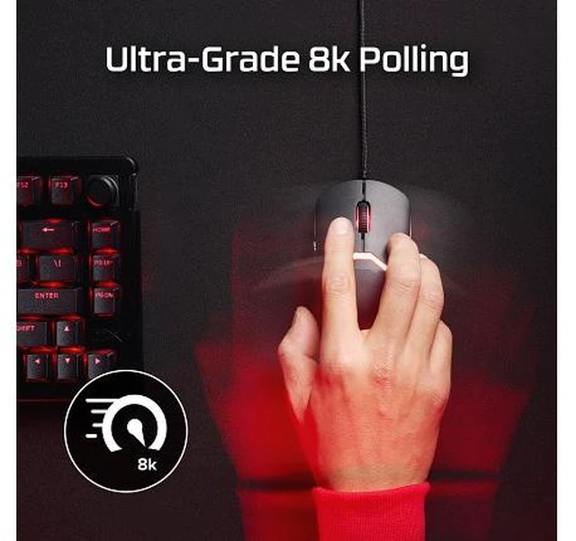 Alt view image 3 of 7 - HyperX Pulsefire Saga Gaming Mouse (Black)