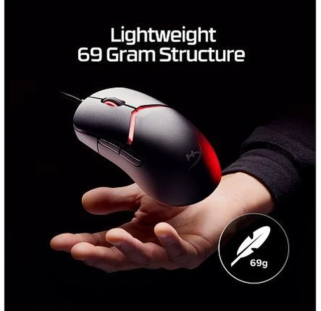 Alt view image 7 of 7 - HyperX Pulsefire Saga Gaming Mouse (Black)