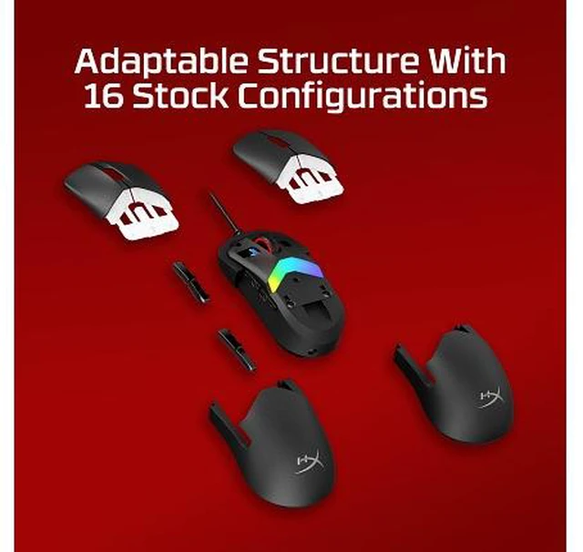 Alt view image 6 of 7 - HyperX Pulsefire Saga Gaming Mouse (Black)
