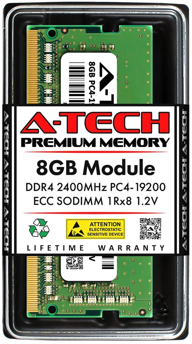 Main image of (NOT FOR HOME PC!) 8GB PC4-19200 ECC SODIMM (Replacement for Kingston KVR24SE17S8/8MA) Memory RAM