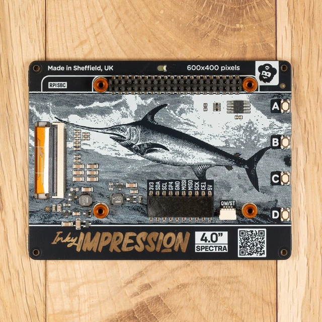 Alt view image 4 of 6 - Pimoroni Inky Impression 7.3" ePaper displays by Pimoroni
