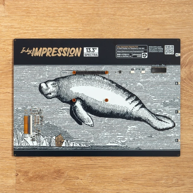 Alt view image 6 of 6 - Pimoroni Inky Impression 7.3" ePaper displays by Pimoroni