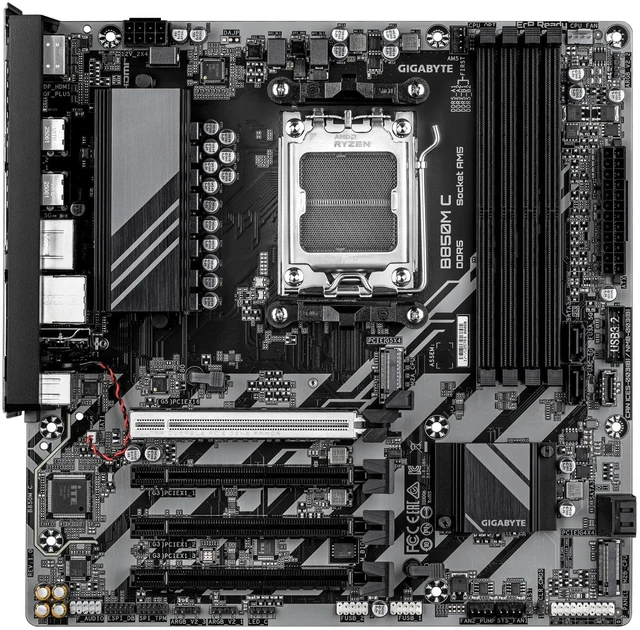 Alt view image 2 of 4 - Gigabyte B850M C WIFI7 AM5 DDR5 Ultra Durable Micro-ATX Motherboard AMD
