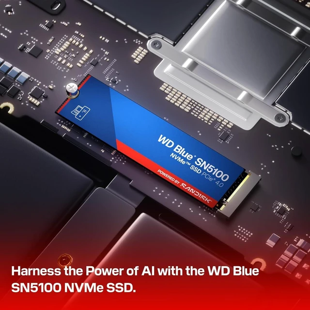 Alt view image 2 of 7 - WD Blue SN5100 4TB NVMe M.2 2280 PCIe Gen 4.0, Up to 6,900MB/s Internal SSD