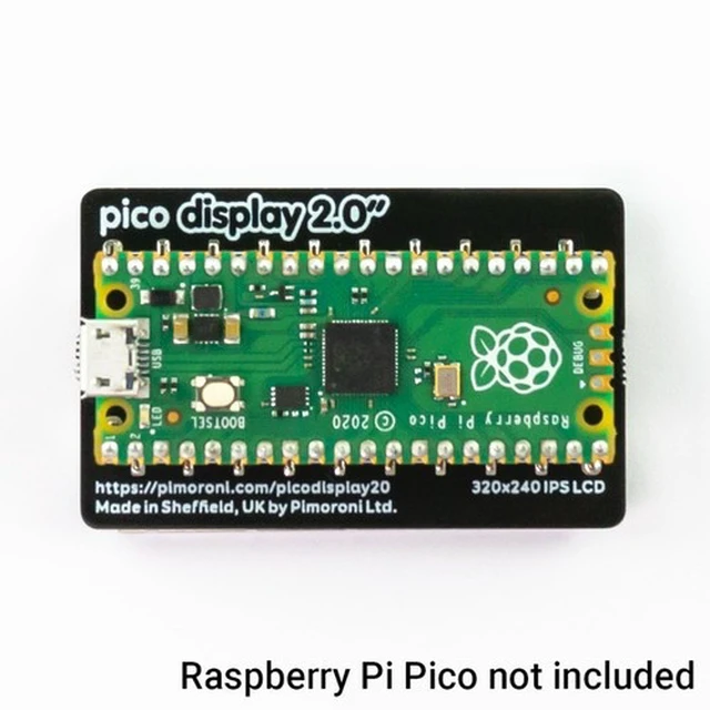 Alt view image 3 of 4 - Pimoroni Pico Display Pack 2.0 by Pimoroni LCD display for Raspberry Pi Pico