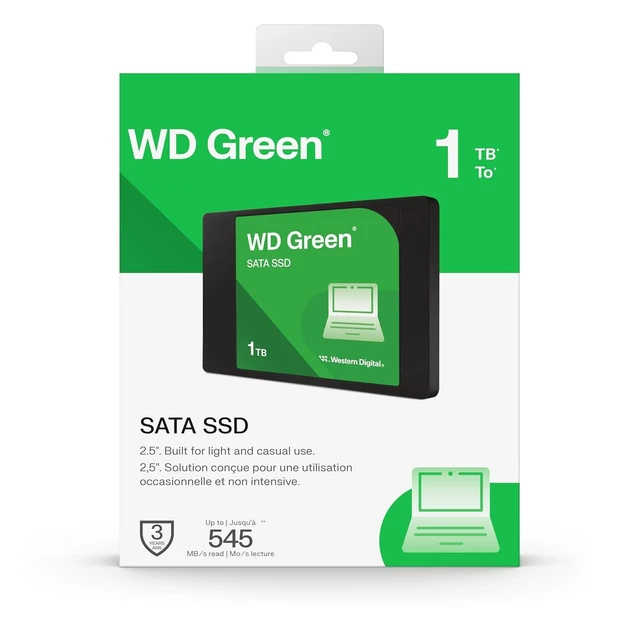 Alt view image 4 of 4 - Western Digital Green 1TB SATA III 2.5" Internal SSD 545MB/s WDS100T5G0A