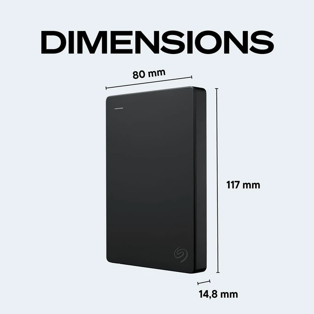 Alt view image 2 of 6 - Seagate Portable 4TB External Hard Drive HDD 2.5 Inch USB 3.0 STKM4000400