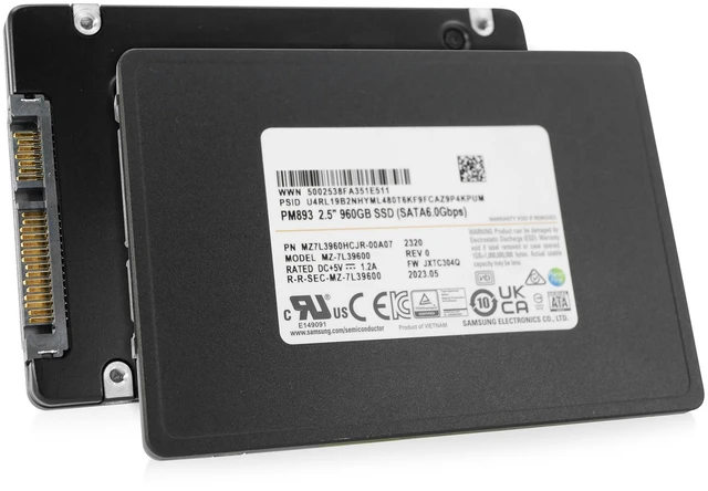 Main image of Samsung PM983 960GB MZ7L3960HCJR SATA 6Gb/s 3D TLC 1 DWPD 2.5" Enterprise SSD