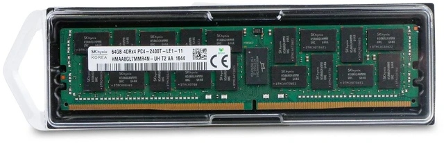 Main image of SK Hynix 64GB DDR4 2400MHz HMAA8GL7MMR4N-UH 4Rx4 PC4-2400T LRDIMM Server RAM
