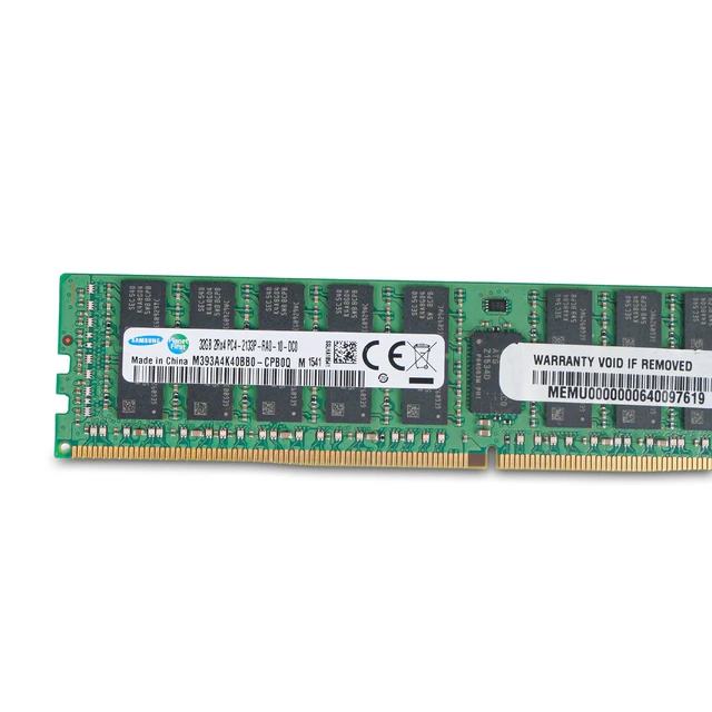 Alt view image 5 of 7 - (NOT FOR HOME PC!) Samsung 32GB DDR4 2133MHz M393A4K40BB0-CPB0Q 2Rx4 RDIMM ECC Server RAM