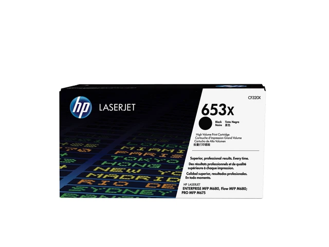 Main image of HP 653X High Yield Black Original LaserJet Toner Cartridge, ~21,000 pages,
