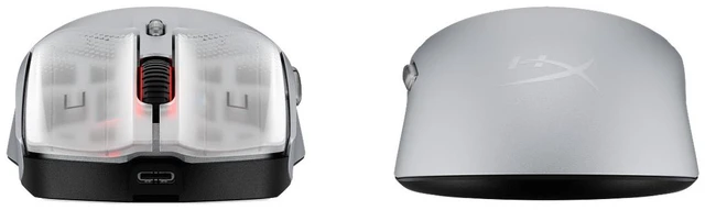Alt view image 3 of 7 - HyperX Pulsefire Haste 2 S Silver Wireless Gaming Mouse