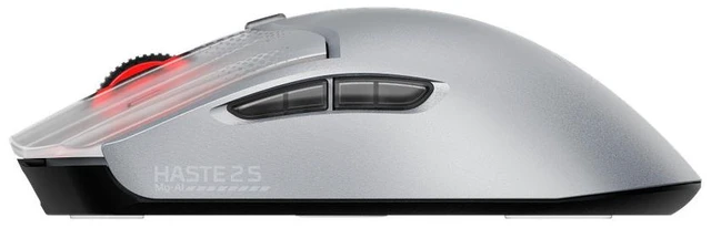 Alt view image 5 of 7 - HyperX Pulsefire Haste 2 S Silver Wireless Gaming Mouse