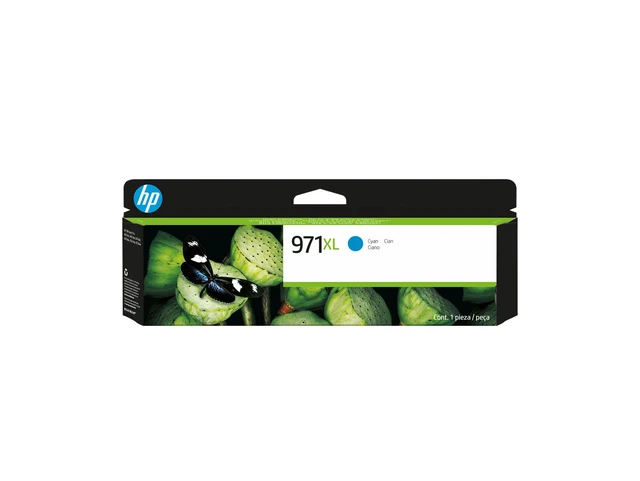 Main image of HP 971XL High Yield Cyan Original Ink Cartridge, ~6,600 pages, CN626AM