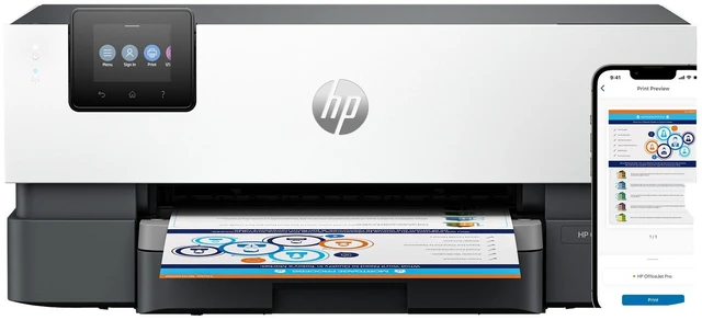 Main image of HP OfficeJet Pro 9110b Wireless Printer with PDL Page Descriptive Language