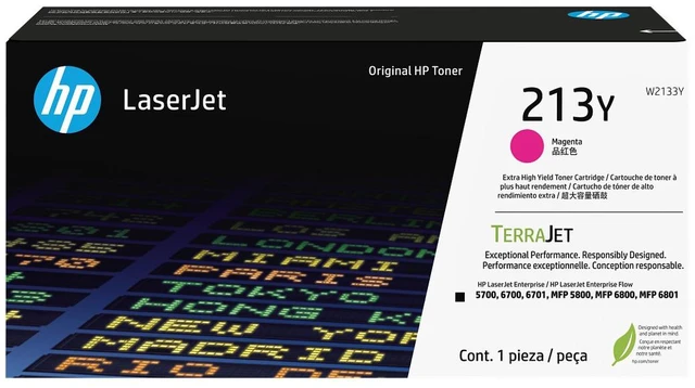 Main image of HP 213Y Extra High Yield Magenta Original LaserJet Toner Cartridge, ~12,000