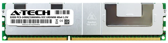 Alt view image 2 of 2 - 32GB RAM Replacement for Dell PowerEdge T320 SNPJGGRTC/32G Memory