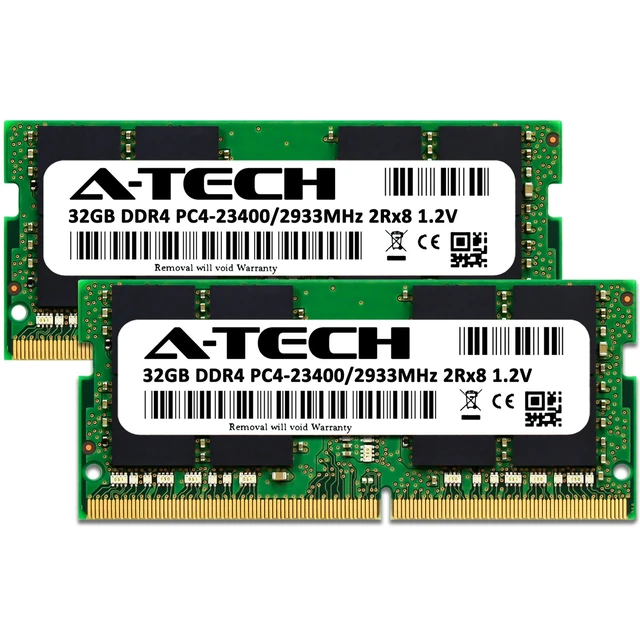 Alt view image 2 of 6 - 64GB 2x 32GB DDR4-2933 Dell XPS 15 9500 17 9700 Memory RAM