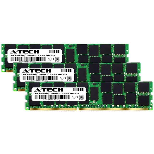 Alt view image 2 of 5 - 48GB 3x 16GB PC3-10600R RDIMM Dell PowerEdge M910 II R810 II R910 II Memory RAM