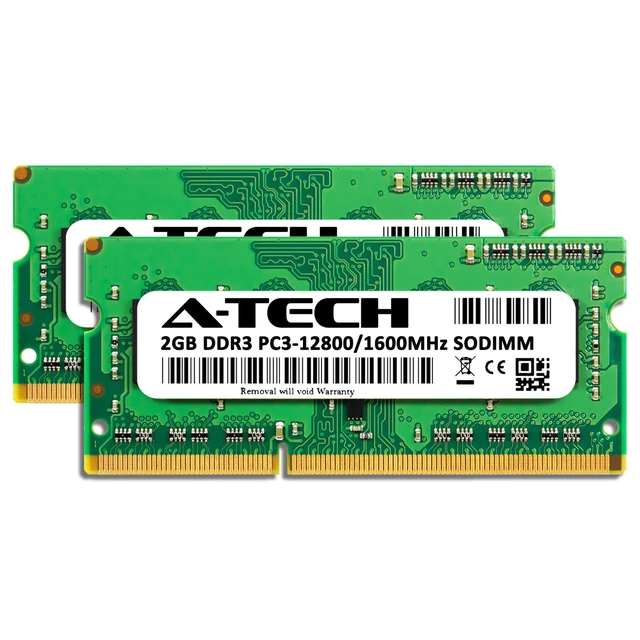 Alt view image 2 of 7 - 4GB 2 x 2GB DDR 3 Laptop Modules 12800 1600 Notebook 204p 204-pin Memory Ram Lot