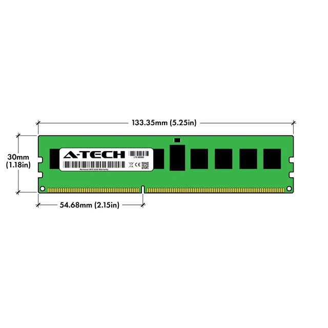 Alt view image 5 of 5 - (NOT FOR HOME PC!) 8GB DDR3 PC3-10600R ECC RDIMM Replacement for Adata ADDE1333W8G9-BMIE Memory RAM