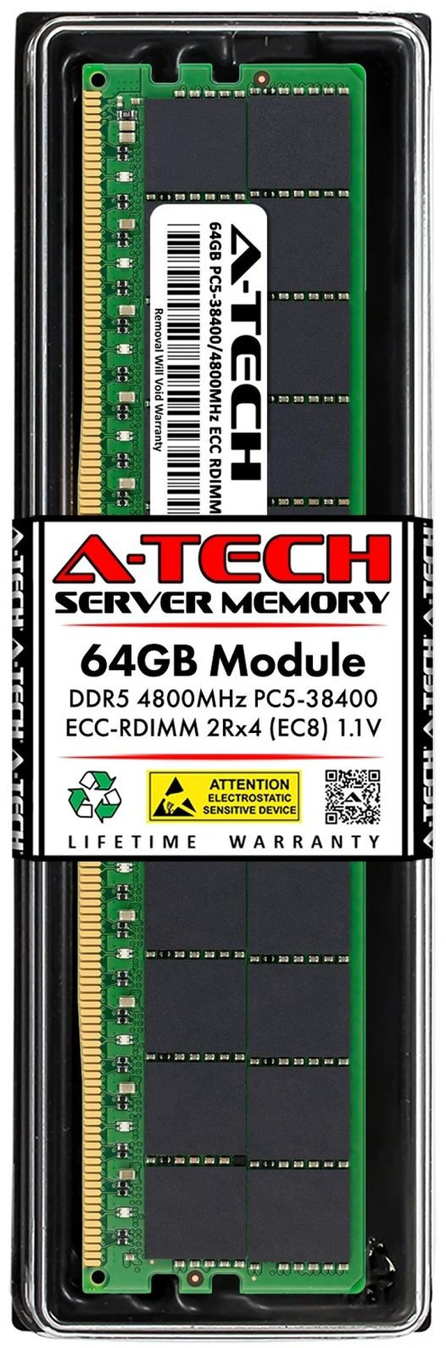 Main image of 64GB DDR5 PC5-38400R RDIMM Replacement for Micron MTC40F2046S1RC48BAX Memory RAM