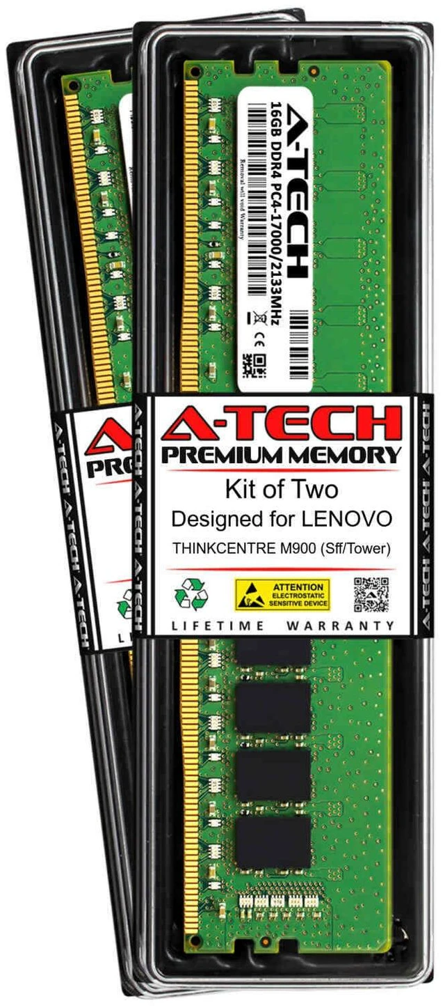 Main image of 32GB 2x 16GB PC4-17000 DDR4 Memory RAM for LENOVO THINKCENTRE M900 (SFF/TOWER)